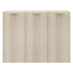 Buffet effet chêne 9 cases 3 portes GoodHome Atomia H. 112,5 x L. 150 x P. 37 cm