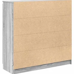 Buffet et tiroirs sonoma gris 100,5x35x98,5cm bois d'ingénierie vidaXL