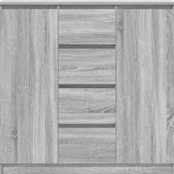 Buffet et tiroirs sonoma gris 100,5x35x98,5cm bois d'ingénierie vidaXL