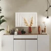 Buffet FANTASY Blanc laqué/chêne Mercure 205 cm