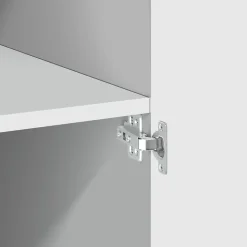 Buffet haut blanc 80x42,5x185 cm bois d'ingénierie vidaXL
