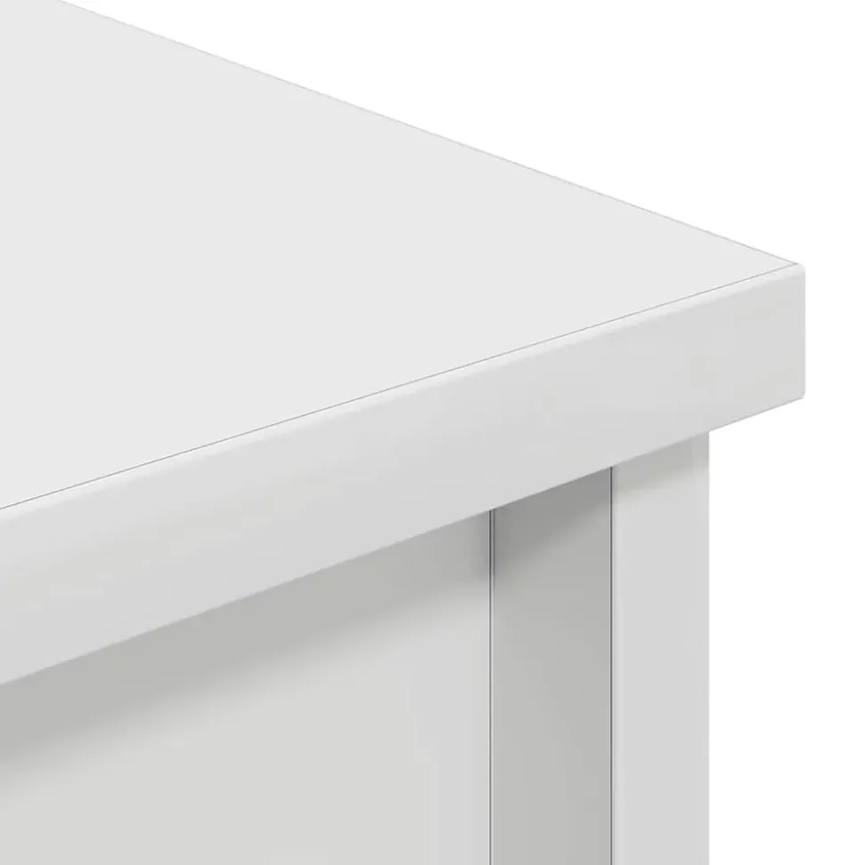 Buffet haut blanc 37,5x35x180 cm bois d'ingénierie vidaXL