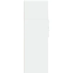 Buffet haut blanc 45x42,5x124 cm bois d'ingénierie vidaXL