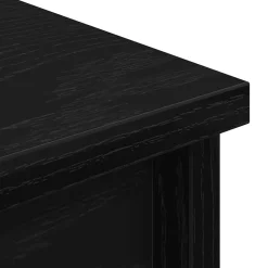 Buffet haut chêne noir 37,5x35x180 cm bois d'ingénierie vidaXL