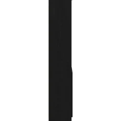 Buffet haut chêne noir 37,5x35x180 cm bois d'ingénierie vidaXL