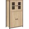 Buffet haut chêne sonoma 62x32x106,5 cm bois d'ingénierie vidaXL