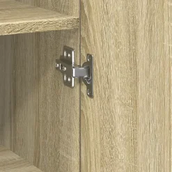 Buffet haut chêne sonoma 40x42,5x185 cm bois d'ingénierie vidaXL