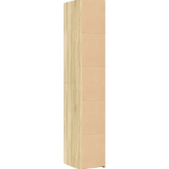 Buffet haut chêne sonoma 30x42,5x185 cm bois d'ingénierie vidaXL