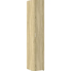 Buffet haut chêne sonoma 30x42,5x185 cm bois d'ingénierie vidaXL