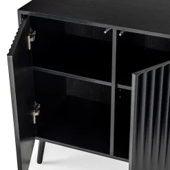 Buffet Lluvia 3 portes couleur noir