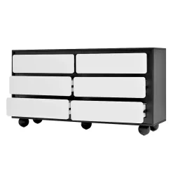 Buffet moderne à six tiroirs commode élégante et fonctionnelle dimensions 140x38x745 cm pour un intérieur raffiné