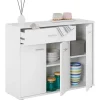 Buffet salle à manger CORALINE L 88 cm - Blanc