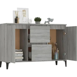 Buffet Sonoma Gris 104X35X70 Cm Bois D'ingénierie