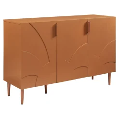 Buffet Starvili avec 3 portes 75 x 115 x 38 cm couleur rouille en.casa