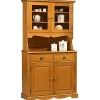 Buffet Vaisselier Pin Miel de Style Anglais