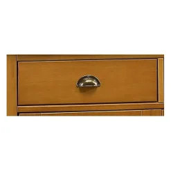 Buffet Vaisselier Pin Miel 4 Portes Style Anglais 6 Niches L 101 H 186 P 42 cm - L 101 x l 42 x H 186 cm