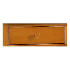 Buffet Vaisselier Pin Miel 4 Portes Style Anglais 6 Niches L 101 H 186 P 42 cm - L 101 x l 42 x H 186 cm
