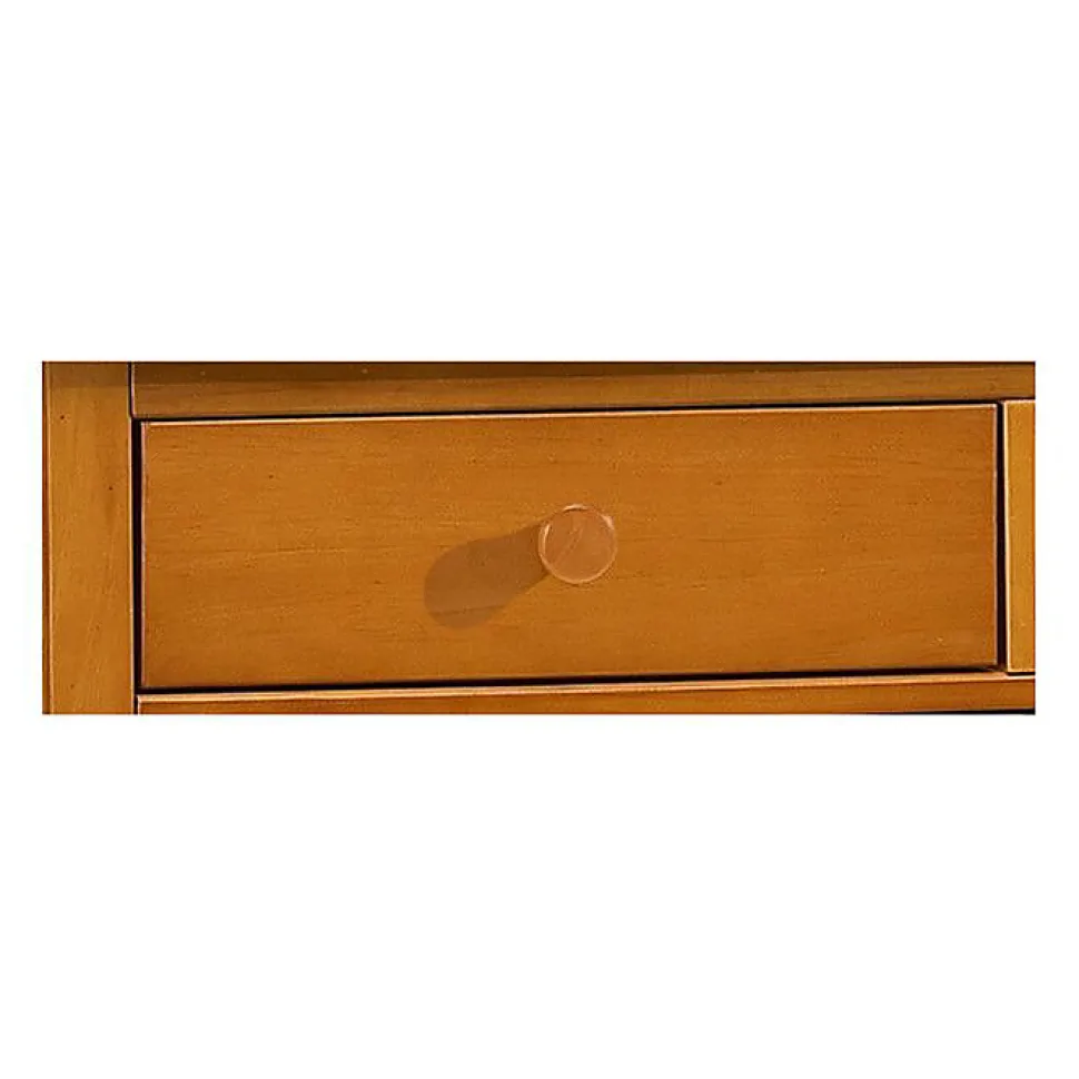Buffet Vaisselier Pin Miel 4 Portes Style Anglais 6 Niches L 101 H 186 P 42 cm - L 101 x l 42 x H 186 cm