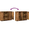 Buffet vieux bois 90,5x30x70 cm bois d'ingénierie vidaXL