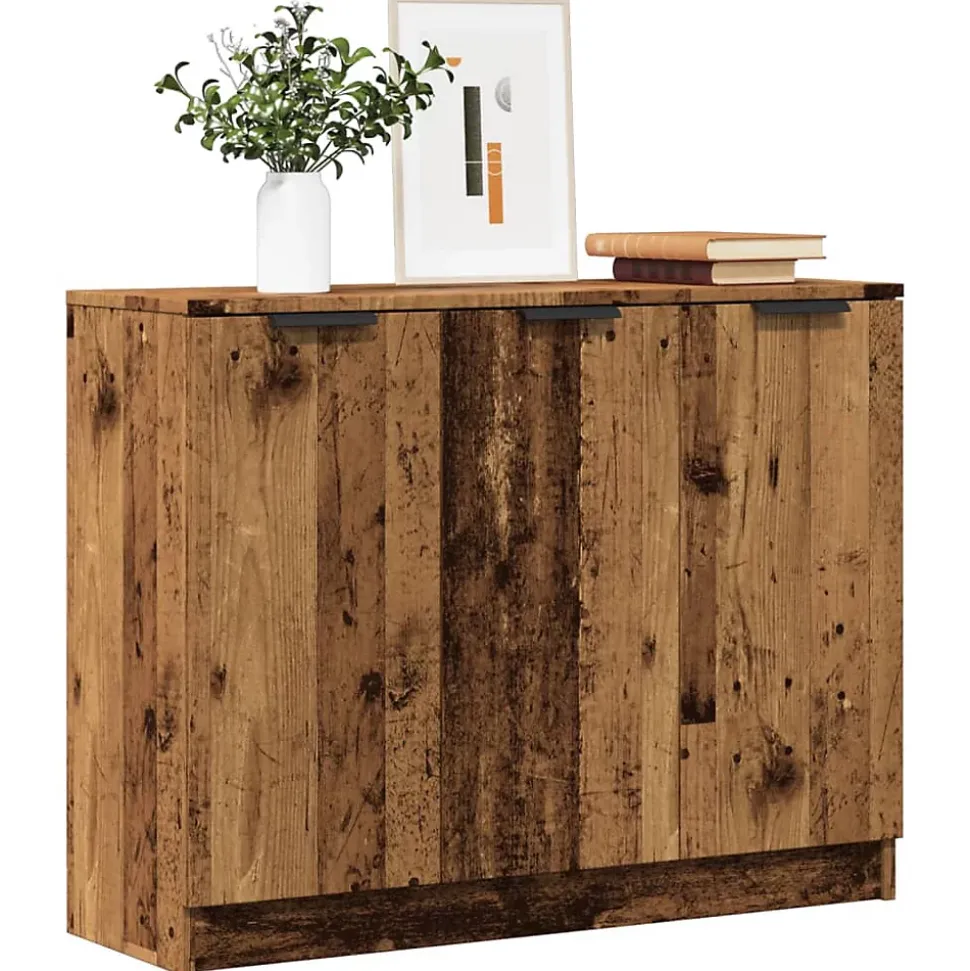 Buffet vieux bois 90,5x30x70 cm bois d'ingénierie vidaXL