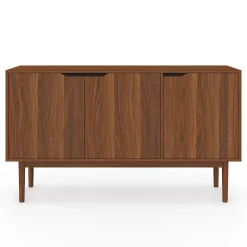 Buffet vintage 140 cm VIGGO 3 portes effet noyer