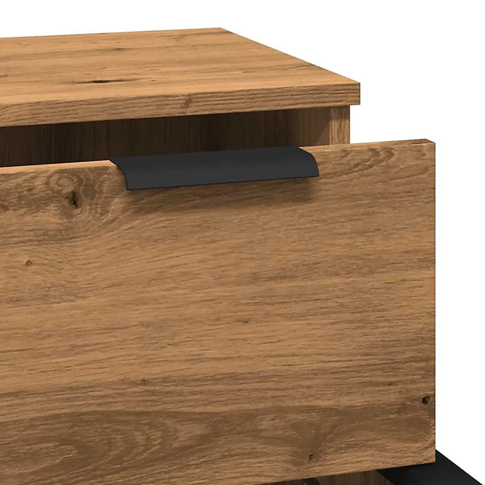 Buffets 2 pcs chêne artisanal 30x30x70 cm bois d'ingénierie vidaXL