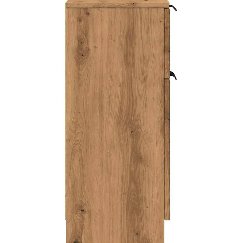 Buffets 2 pcs chêne artisanal 30x30x70 cm bois d'ingénierie vidaXL
