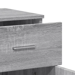 Buffets 2 pcs sonoma gris 79x38x80 cm bois d'ingénierie vidaXL