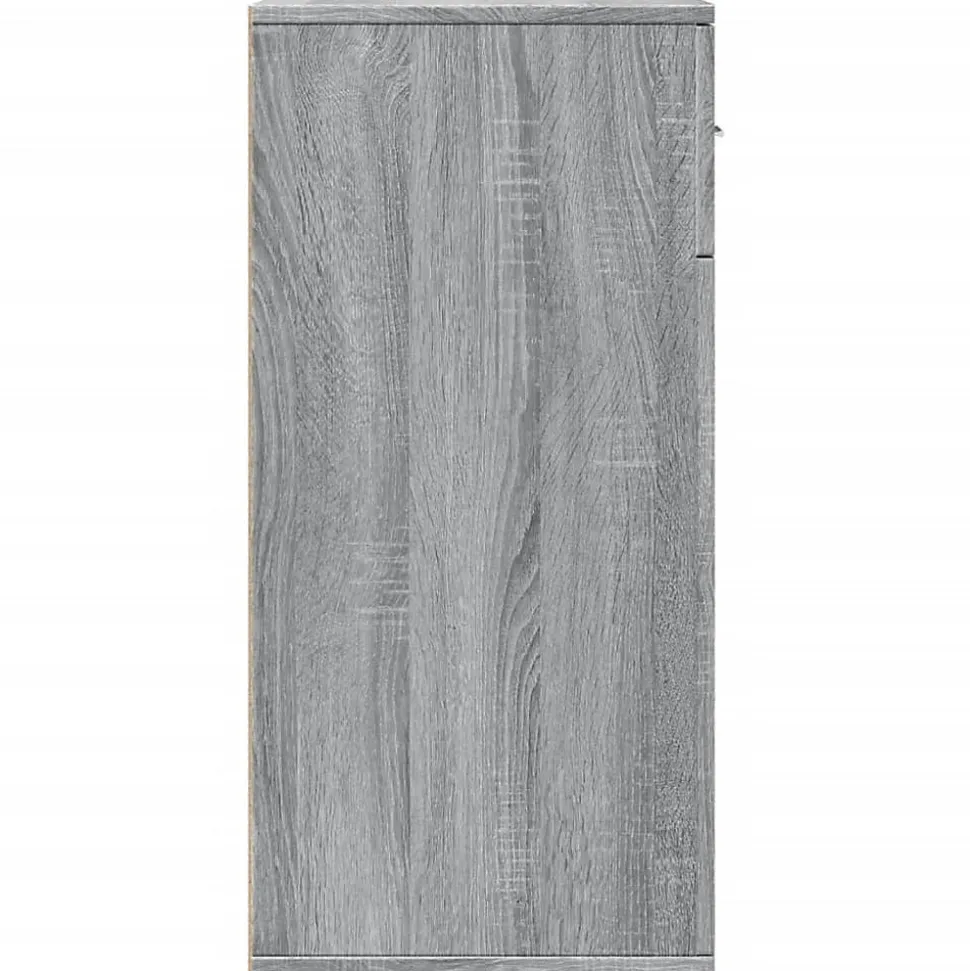 Buffets 2 pcs sonoma gris 79x38x80 cm bois d'ingénierie vidaXL