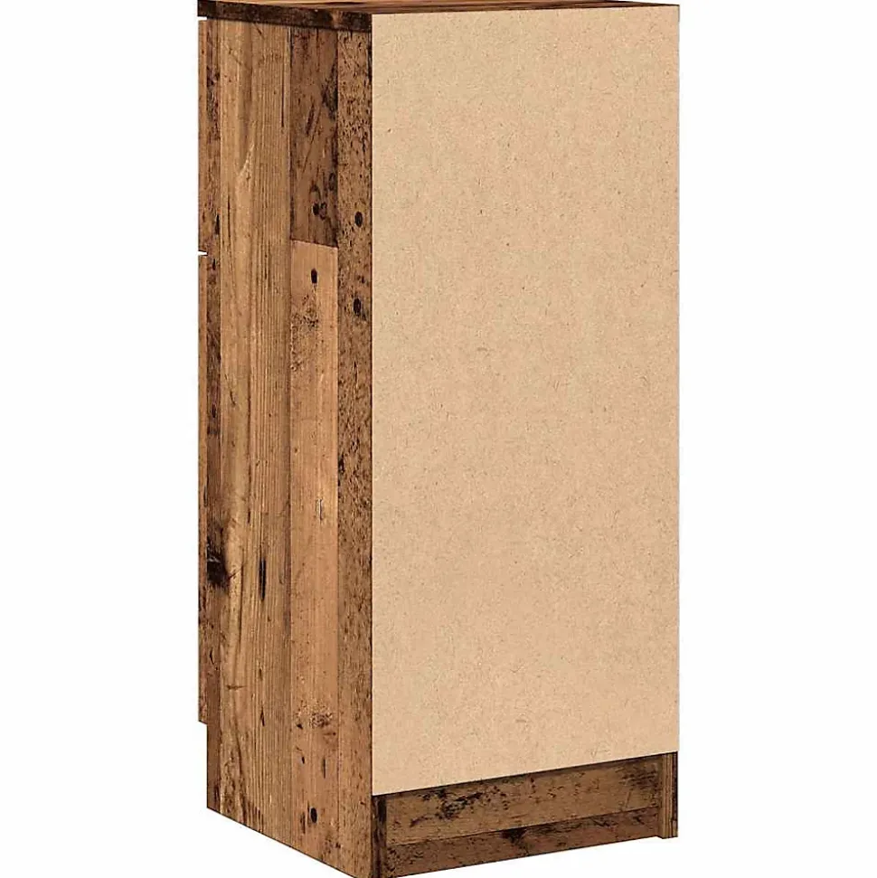 Buffets 2 pcs vieux bois 30x30x70 cm bois d'ingénierie vidaXL