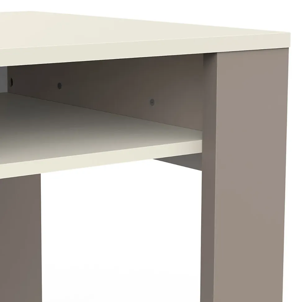 Bureau 1 Porte 1 Tiroir et 2 Niches L120 cm - CAMILLIA
