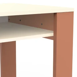 Bureau 1 Porte 1 Tiroir et 2 Niches L120 cm - CAMILLIA