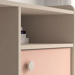 Bureau 1 porte Alycia Beige et Rose