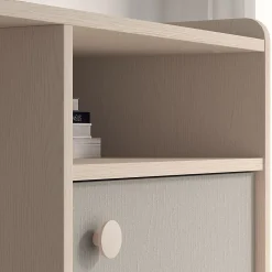 Bureau 1 porte Alycia Beige et Gris