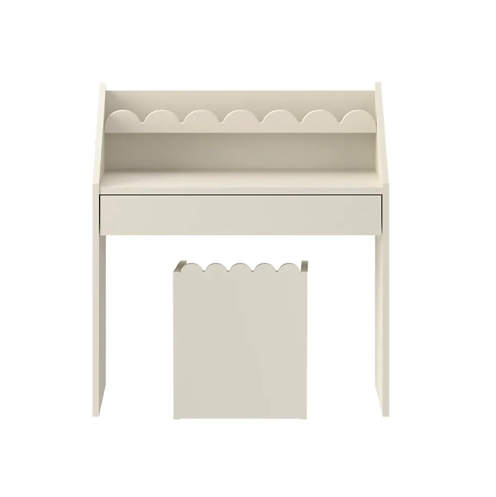 Bureau 1 tiroir avec chaise Bellamy Book Nook Beige