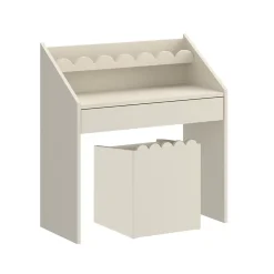 Bureau 1 tiroir avec chaise Bellamy Book Nook Beige