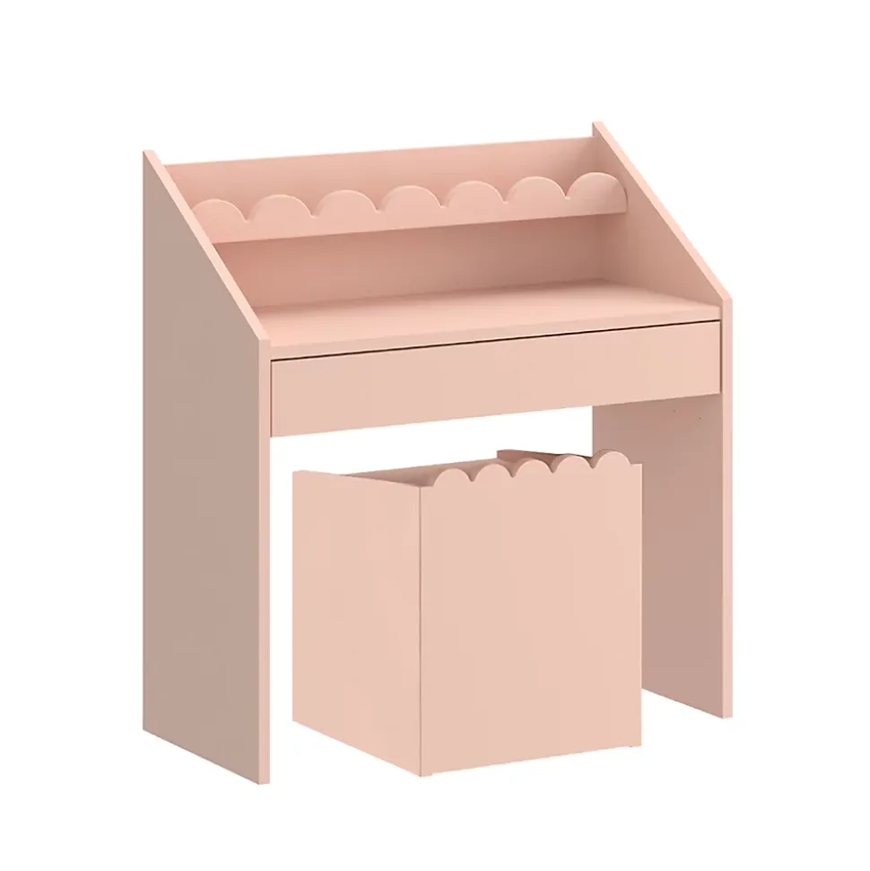 Bureau 1 tiroir avec chaise Bellamy Book Nook Rose