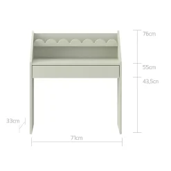 Bureau 1 tiroir Bellamy Book Nook Vert