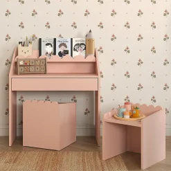 Bureau 1 tiroir Bellamy Book Nook Rose