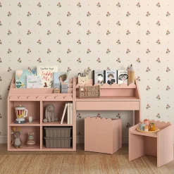 Bureau 1 tiroir Bellamy Book Nook Rose