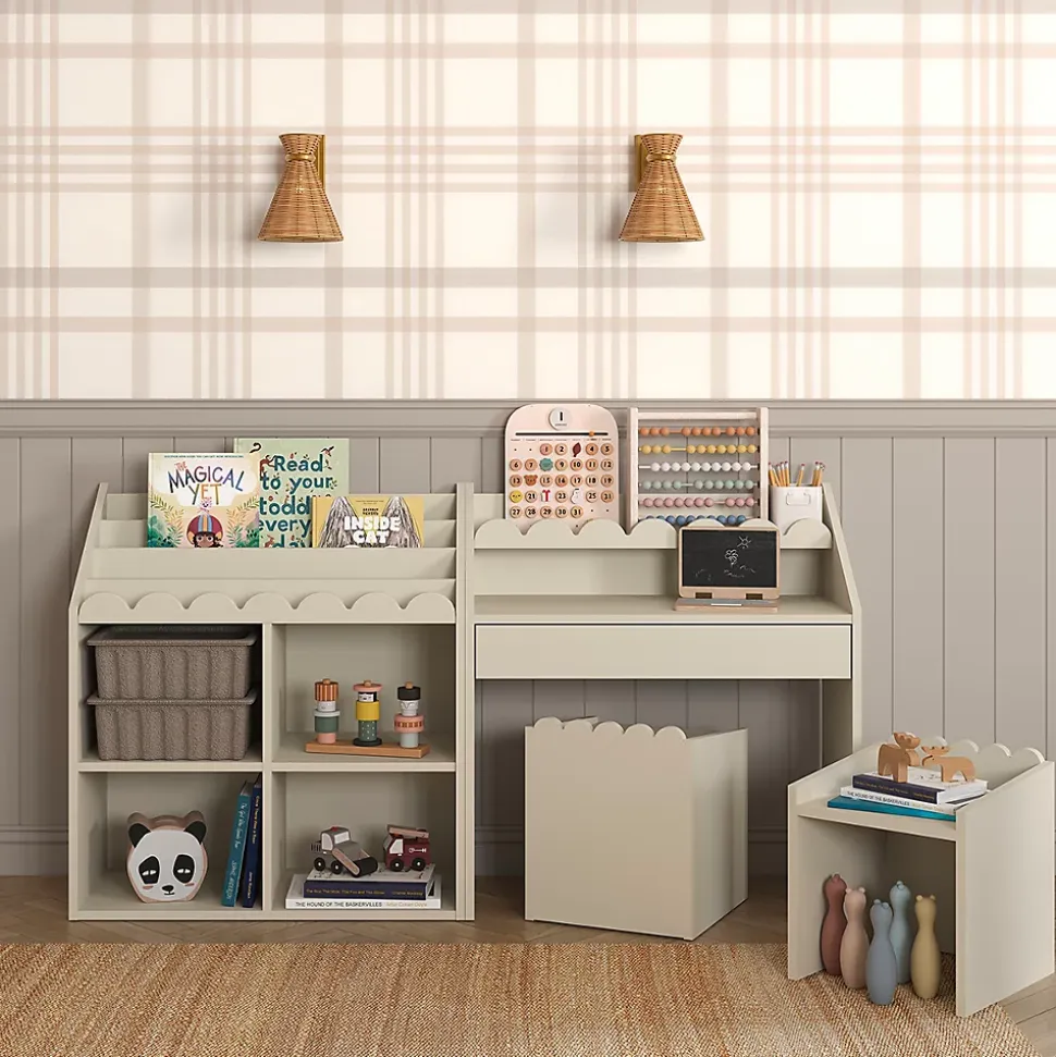 Bureau 1 tiroir Bellamy Book Nook Beige