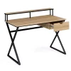 Bureau 1 tiroir ENZO pieds croisés design industriel