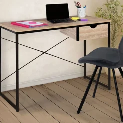 Bureau 1 tiroir latéral DETROIT design industriel