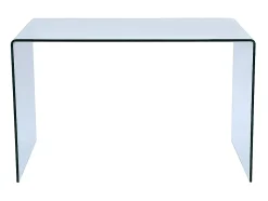 Bureau - Verre courbé - Transparent - ELSTRON