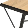 Bureau - VIDAXL - 20289 - Noir et chêne - 116x50x93 cm - Panneaux de particules mat