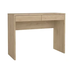 Bureau Acero, Pupitre polyvalent, Table de bureau pour PC, Plan de travail, 100x40 h77 cm, Chêne clair