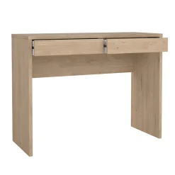 Bureau Acero, Pupitre polyvalent, Table de bureau pour PC, Plan de travail, 100x40 h77 cm, Chêne clair
