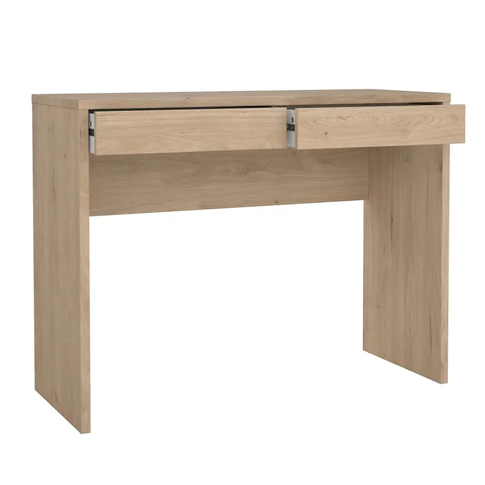 Bureau Acero, Pupitre polyvalent, Table de bureau pour PC, Plan de travail, 100x40 h77 cm, Chêne clair