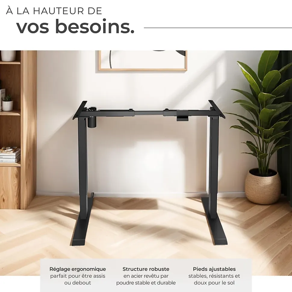 Bureau assis debout avec réglage électrique de la hauteur