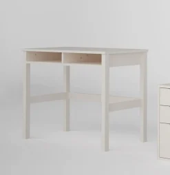 Bureau avec 2 niches blanc l. 100 cm